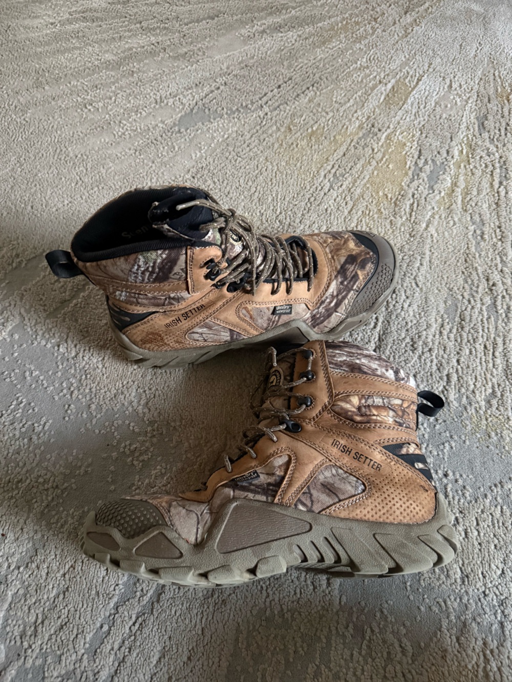 Red Wings Irish Setter VaprTrek Waterproof Hunting Boots camo tan 11.5